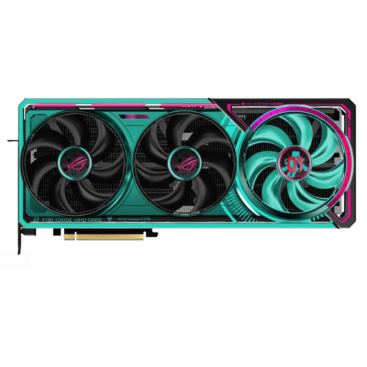 ASUS ROG Astral RTX 5080 HATSUNE MIKU OC Edition ürün görseli