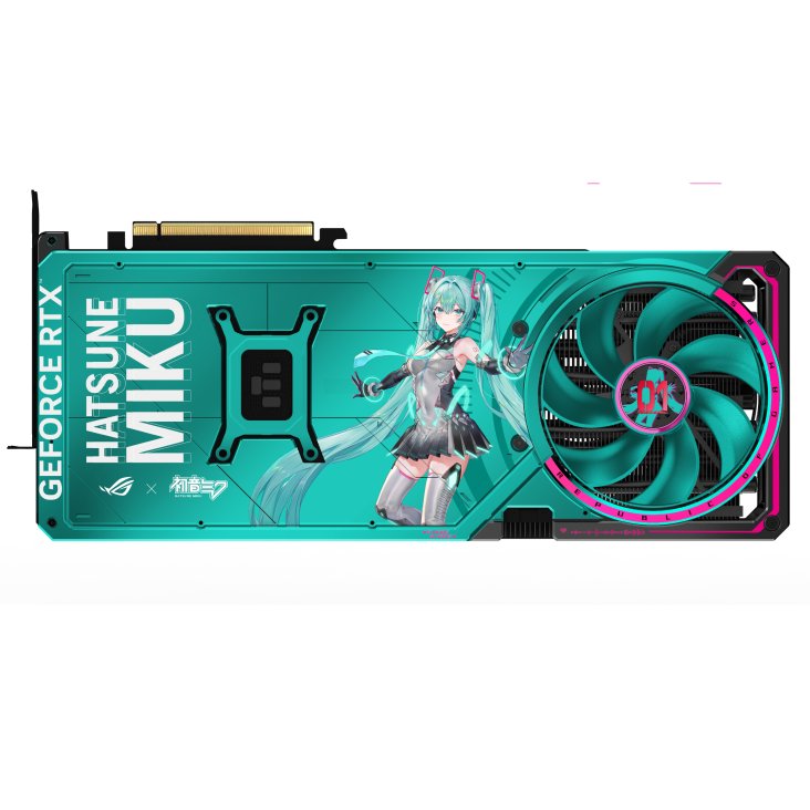 ASUS ROG Astral RTX 5080 HATSUNE MIKU OC Edition ürün görseli 4