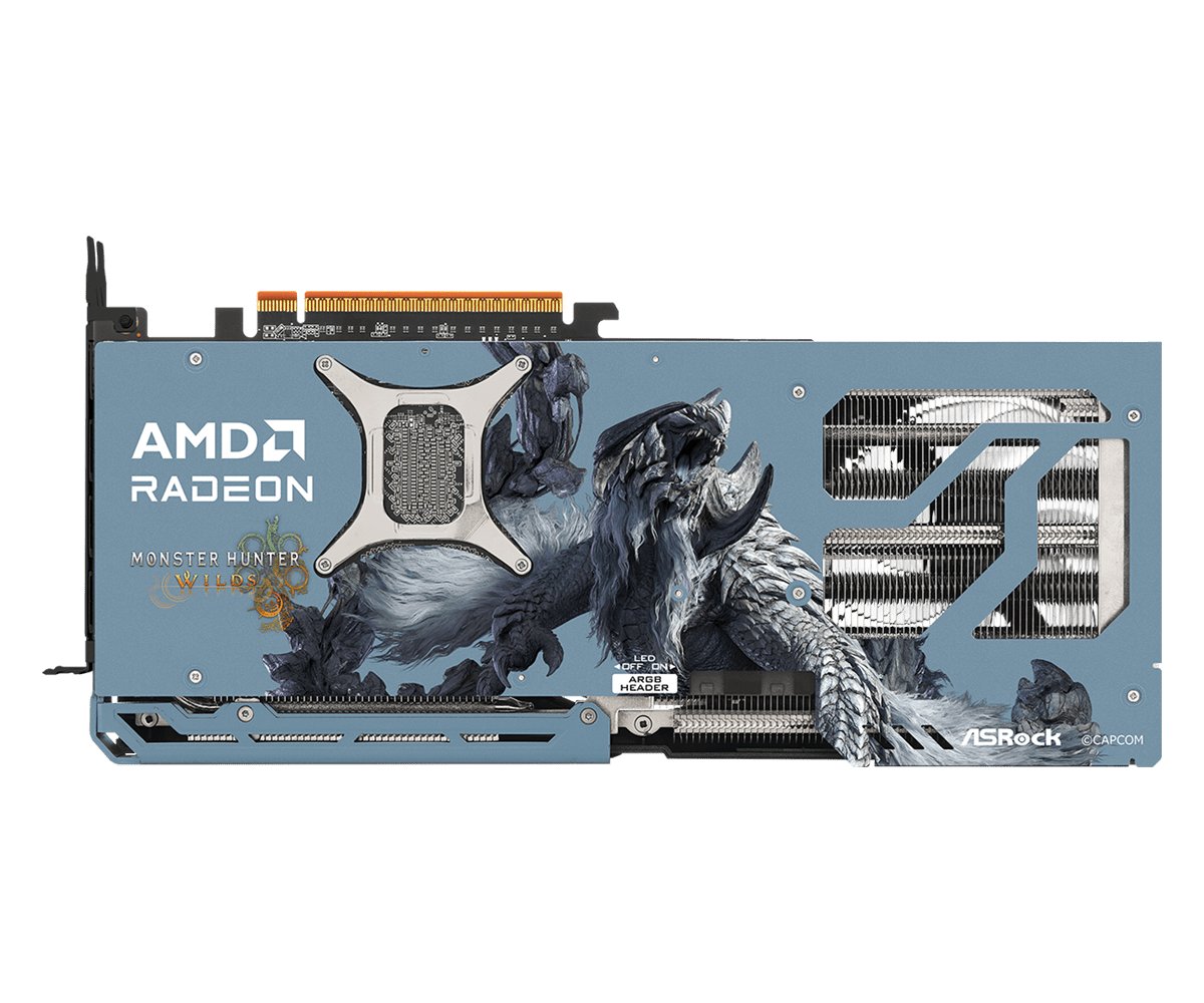 ASRock RX 9070 XT Monster Hunter Wilds Edition ürün görseli 4