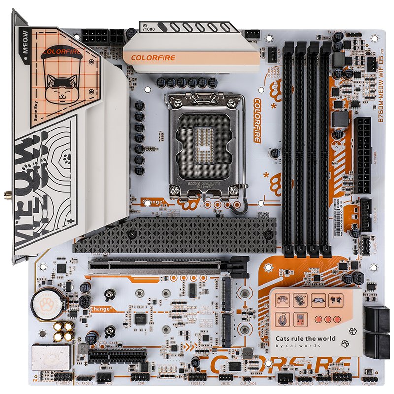 Colorful COLORFIRE B760M-MEOW WIFI D5 ORANGE V21 ürün görseli