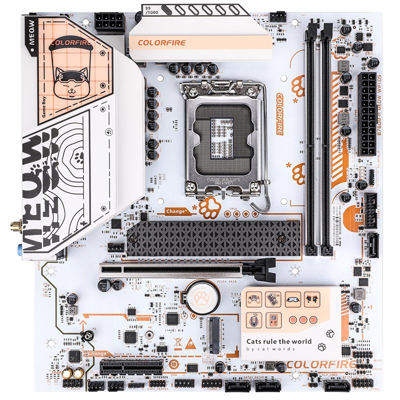 Colorful COLORFIRE B760M-A MEOW WIFI D5 ORANGE ürün görseli