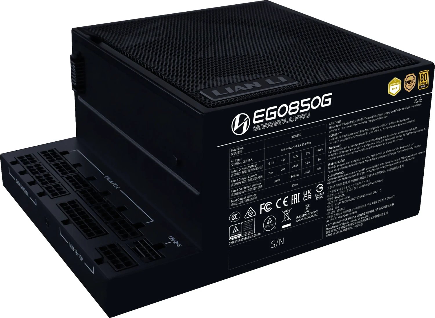 Lian Li EDGE Gold 850 ürün görseli