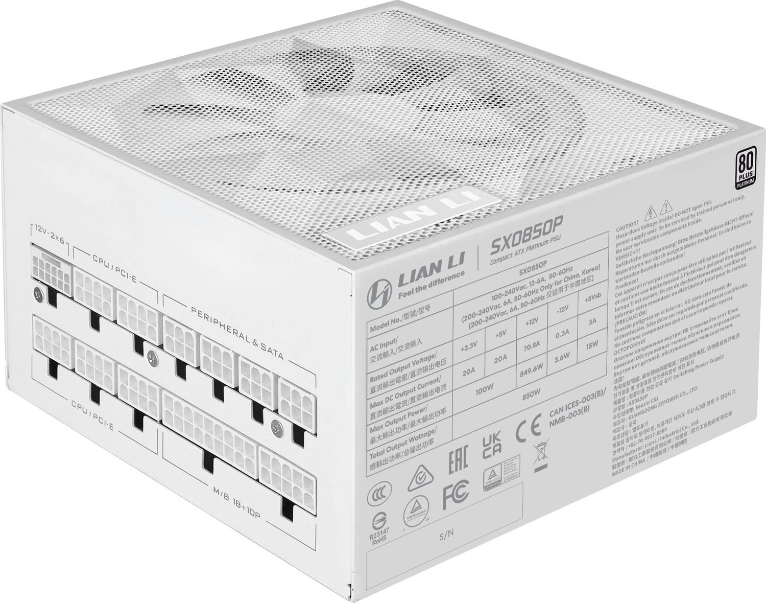Lian Li SX Platinum SX0850P product image