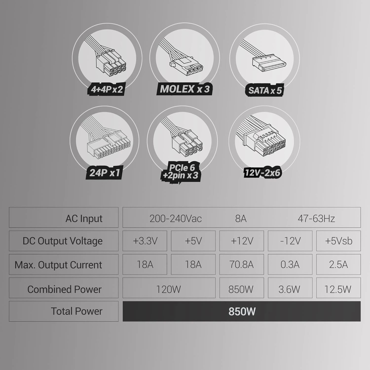 Mars Gaming MPB850PSIW product image 2