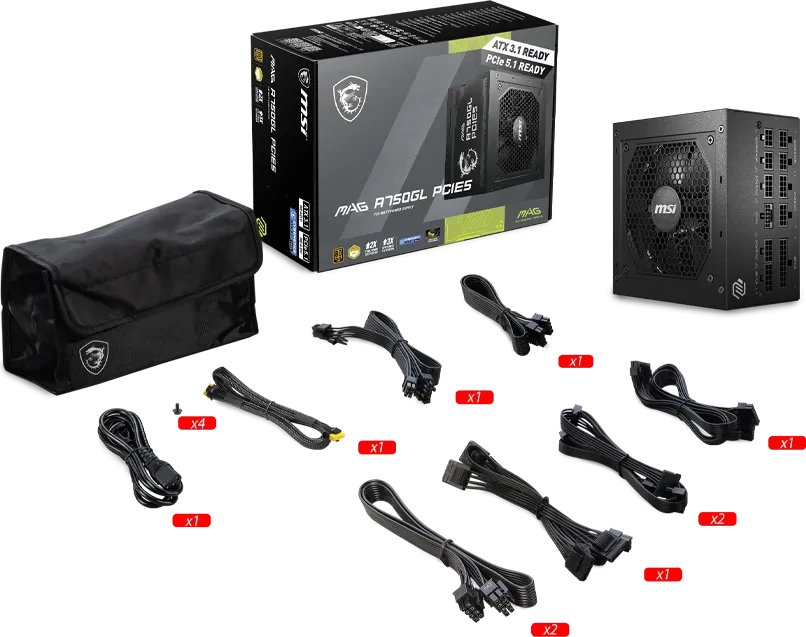 MSI MAG A750GL product image 2