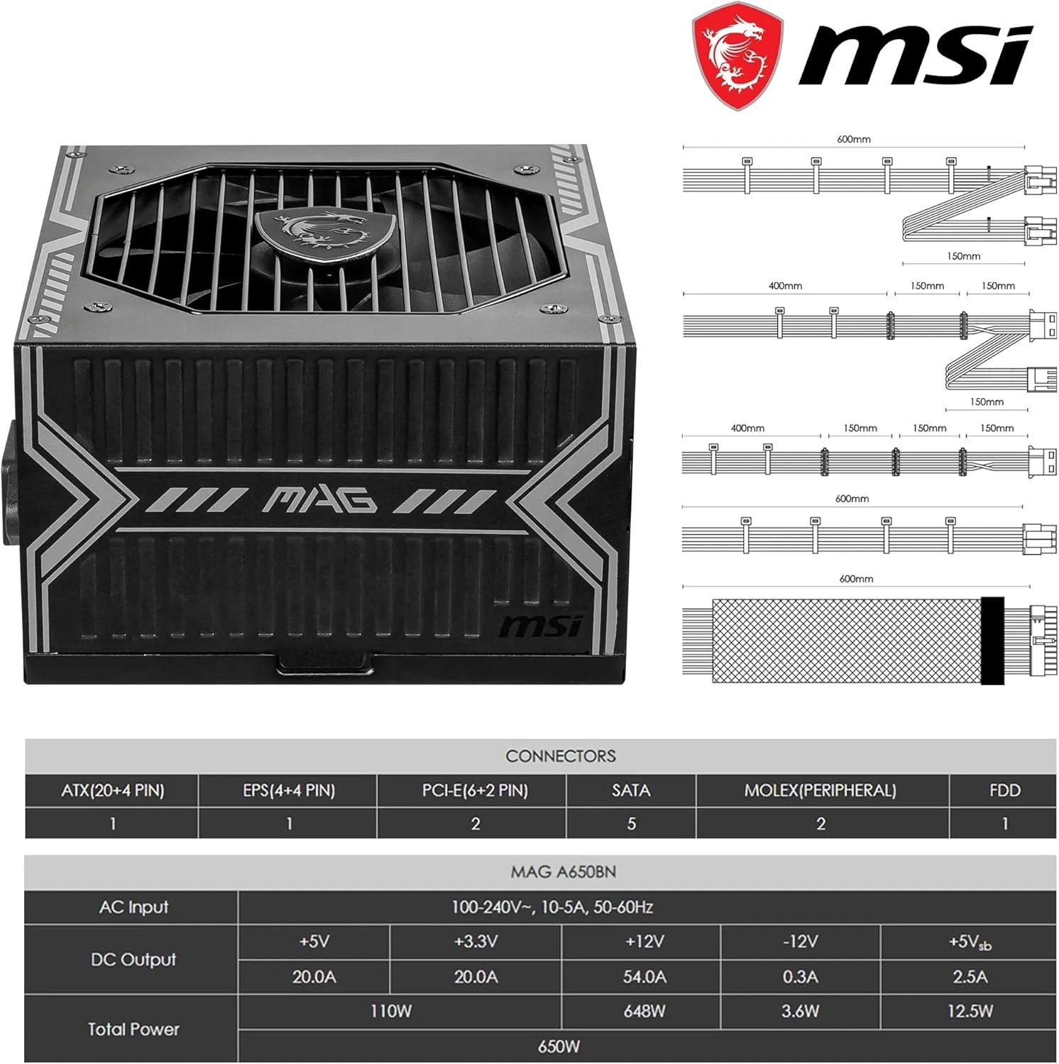 MSI MAG A650BNL product image 2
