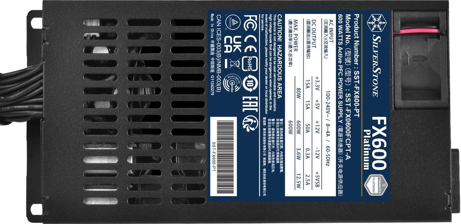 SilverStone FX600-PT Platinum ürün görseli 2