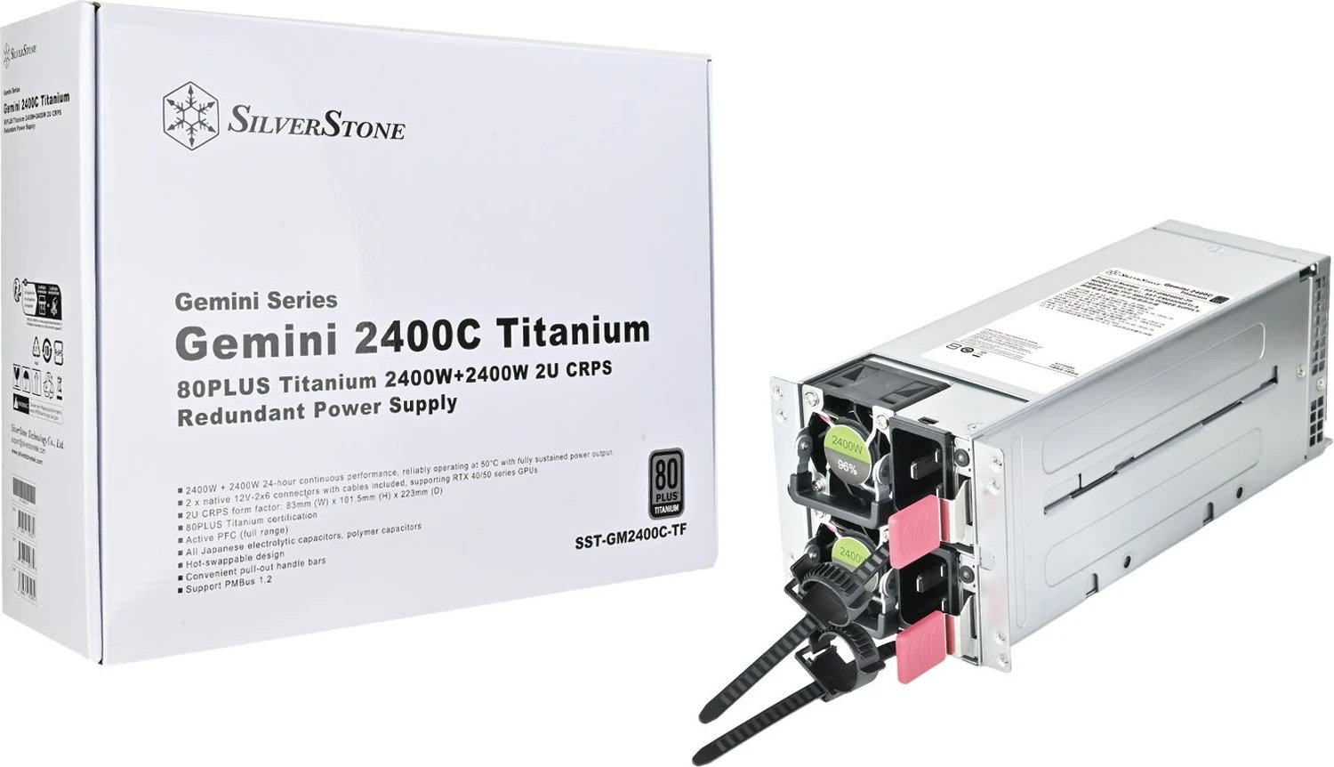 SilverStone Gemini 2400C Titanium ürün görseli 2