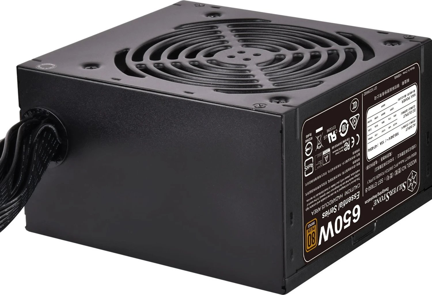SilverStone Essential Bronze ET650-B (Rev. 1.4) ürün görseli 3
