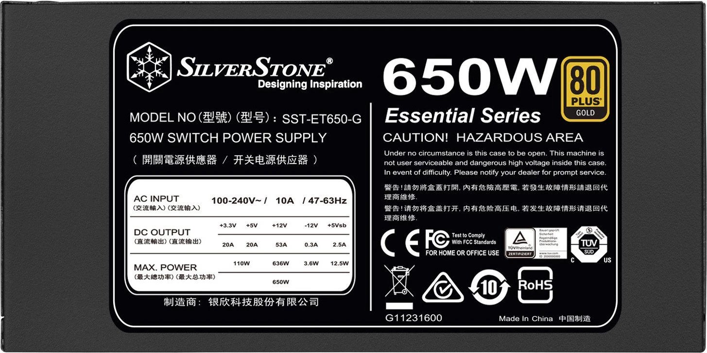 SilverStone Essential Gold ET650-G product image 2