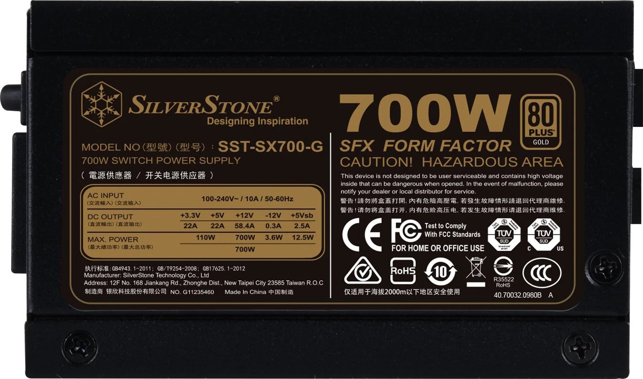 SilverStone SFX Series SX700-G (Rev. 1.1) product image 2