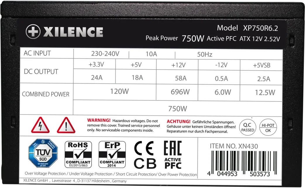Xilence Performance C+ Serie XP750R6.2 product image 2