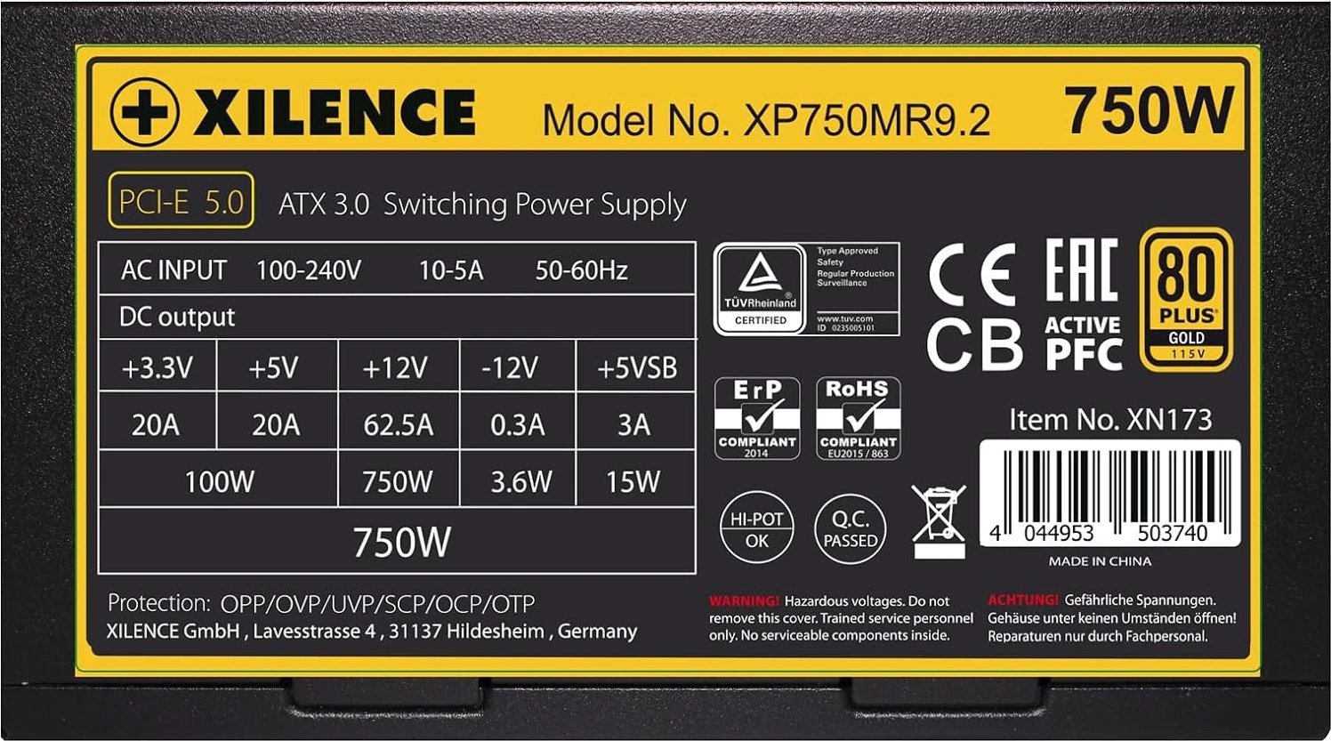 Xilence Performance X+ Modular XP750MR9.2 ürün görseli 3