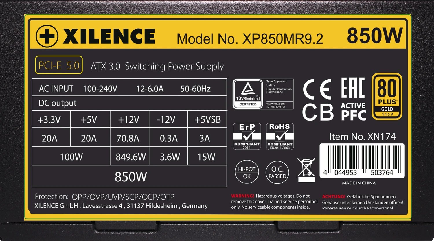 Xilence Performance X+ Modular XP850MR9.2 product image 3