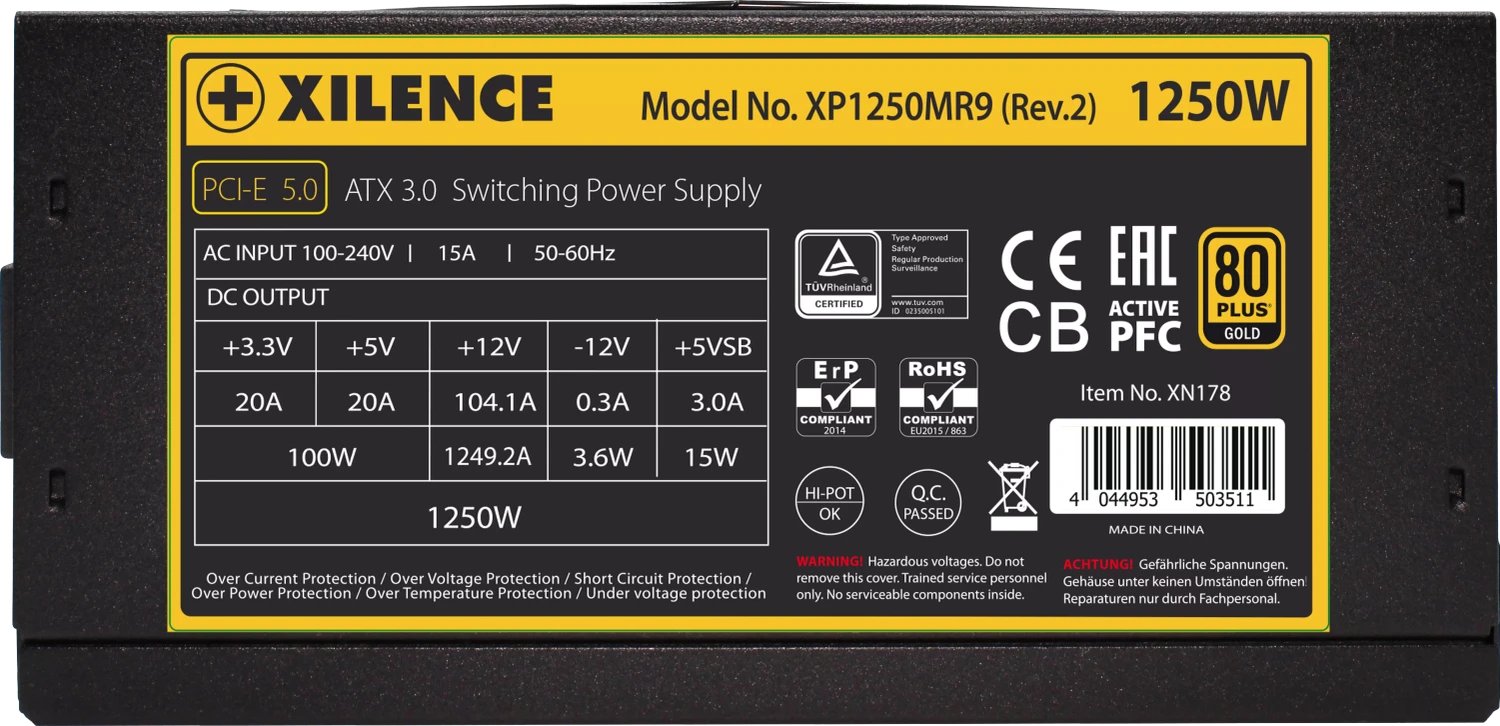Xilence Performance X+ Modular XP1250MR9.2 ürün görseli 3