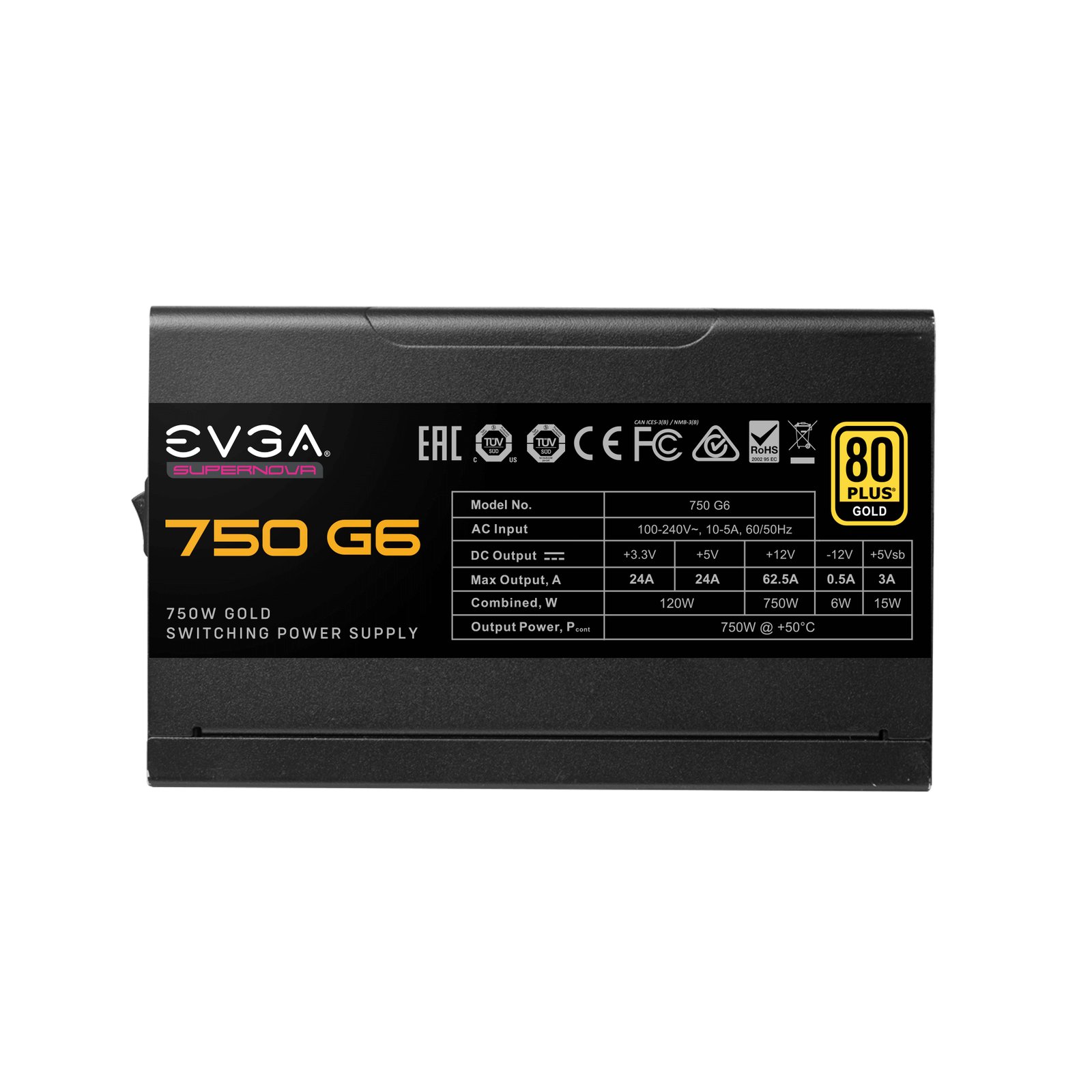 EVGA SuperNOVA 750 G6 product image 2