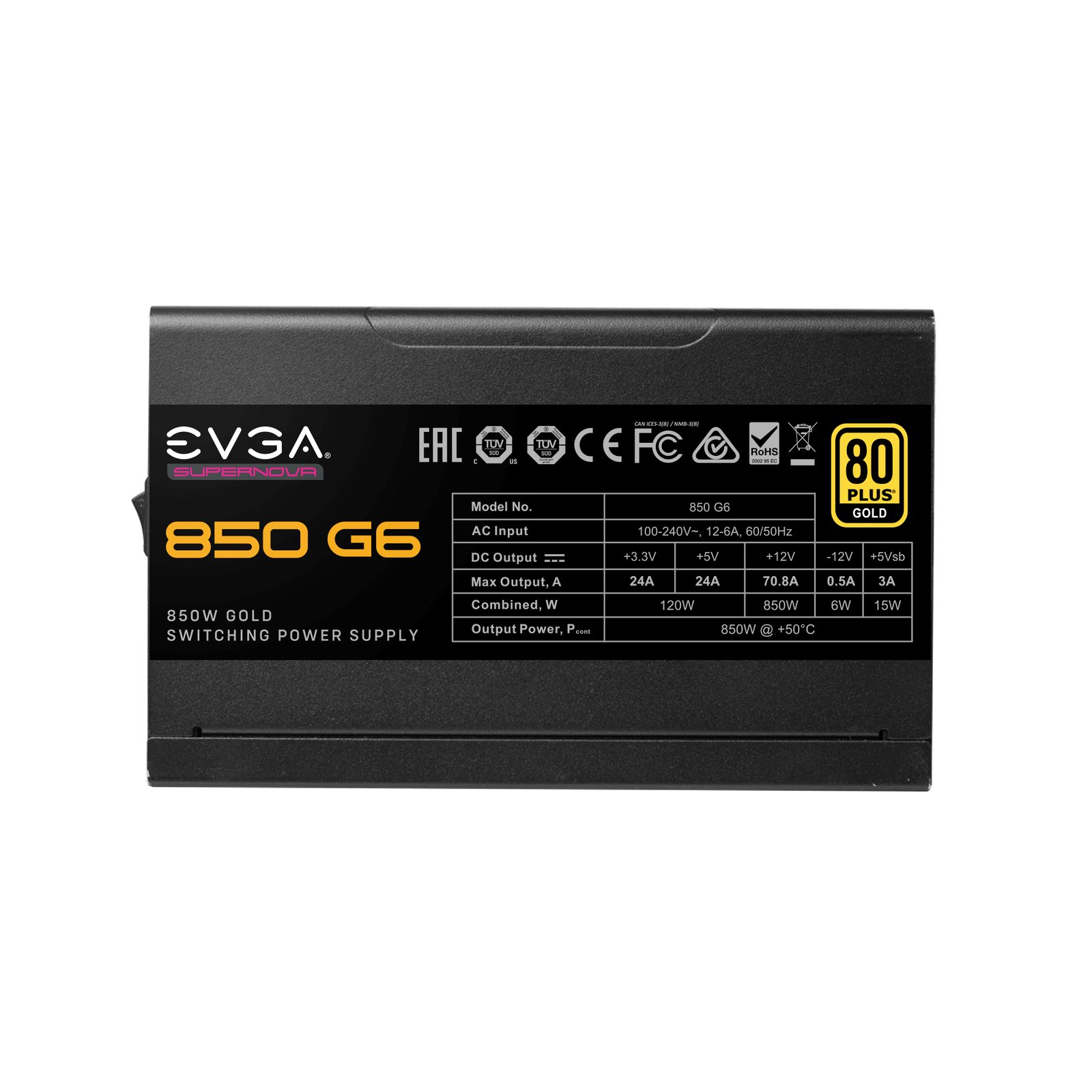EVGA SuperNOVA 850 G6 ürün görseli 2