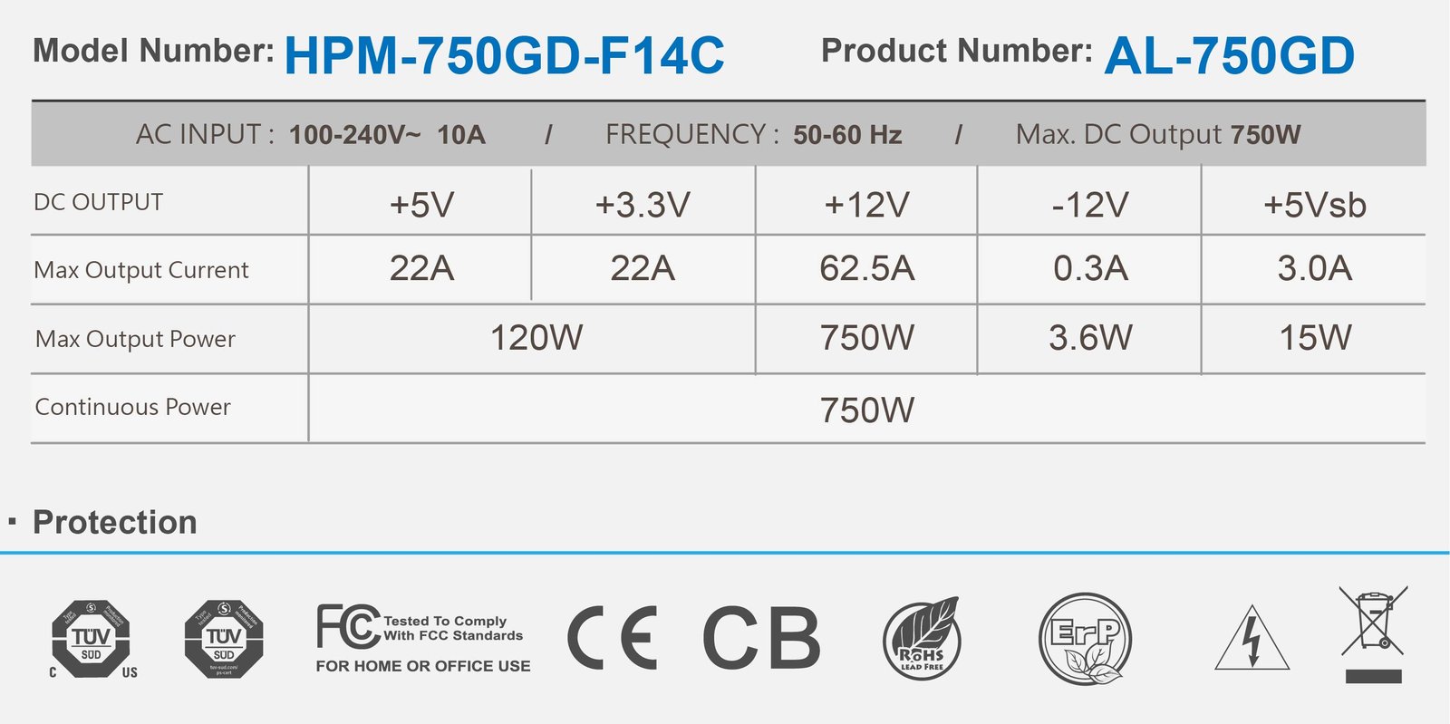 High Power AL-750GD product image 3