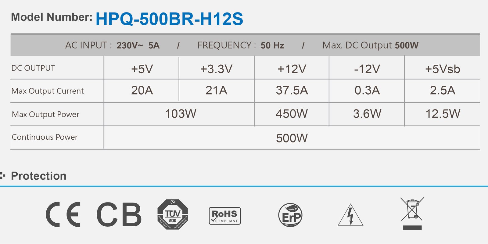 High Power HPQ-500BR-H12S ürün görseli 3