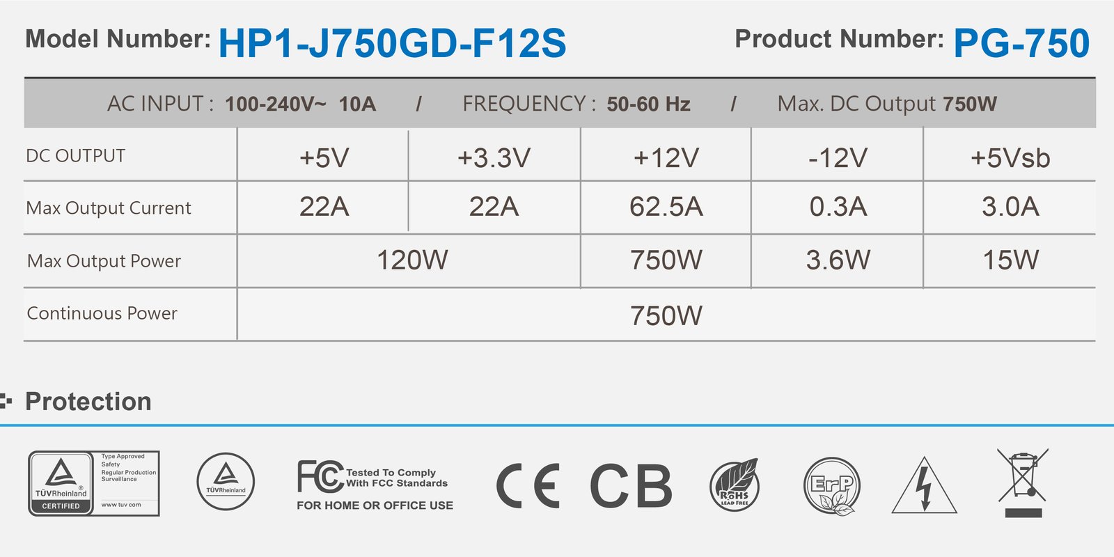 High Power PG-750 product image 3