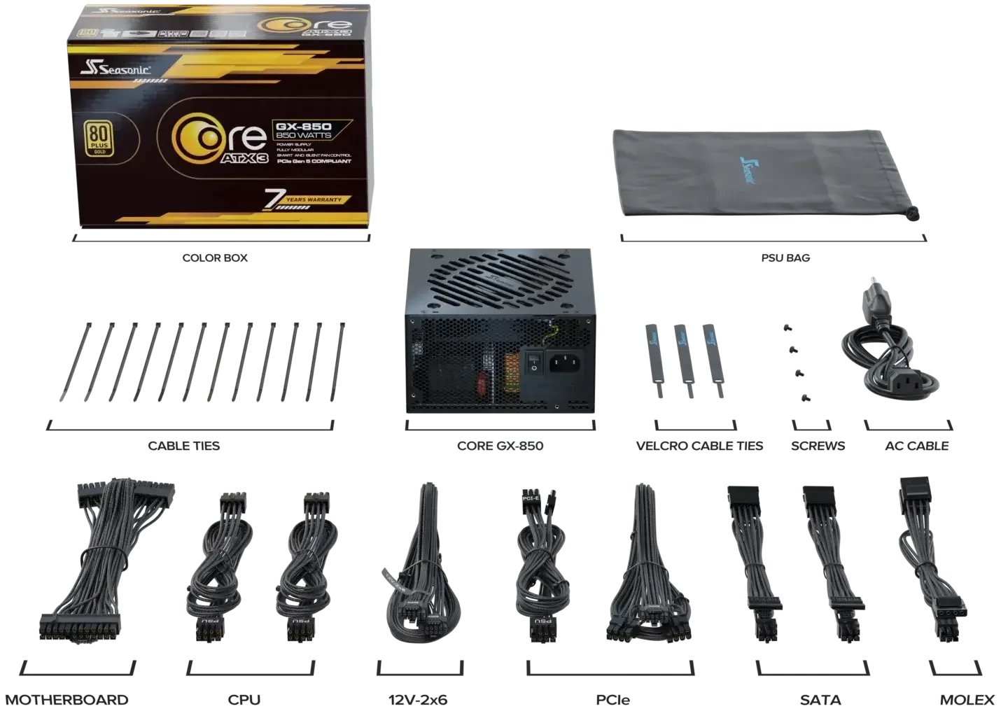Seasonic Core GX ATX 3 (2024) GX-850 product image 2