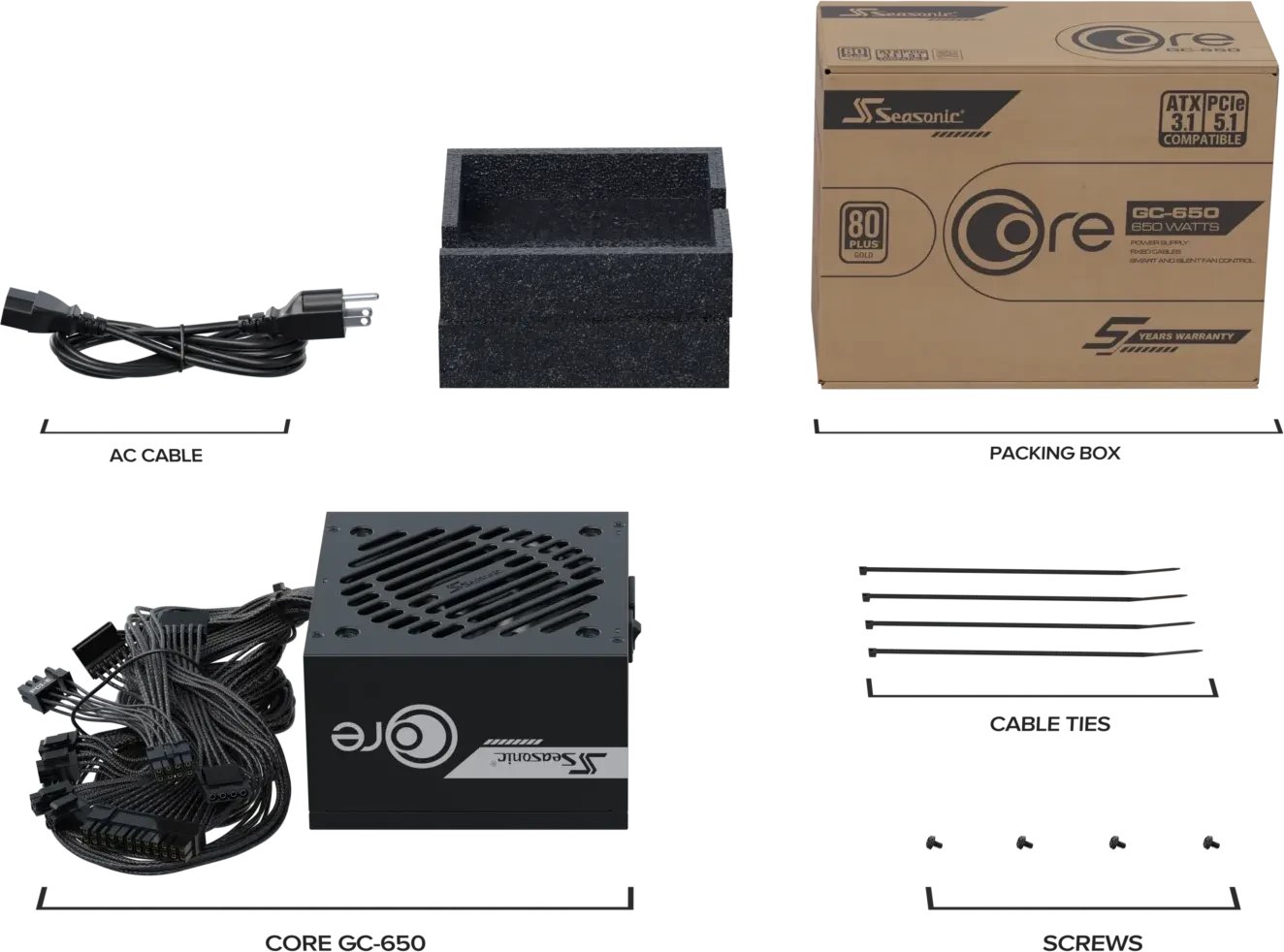 Seasonic Core GC-650 ürün görseli 2