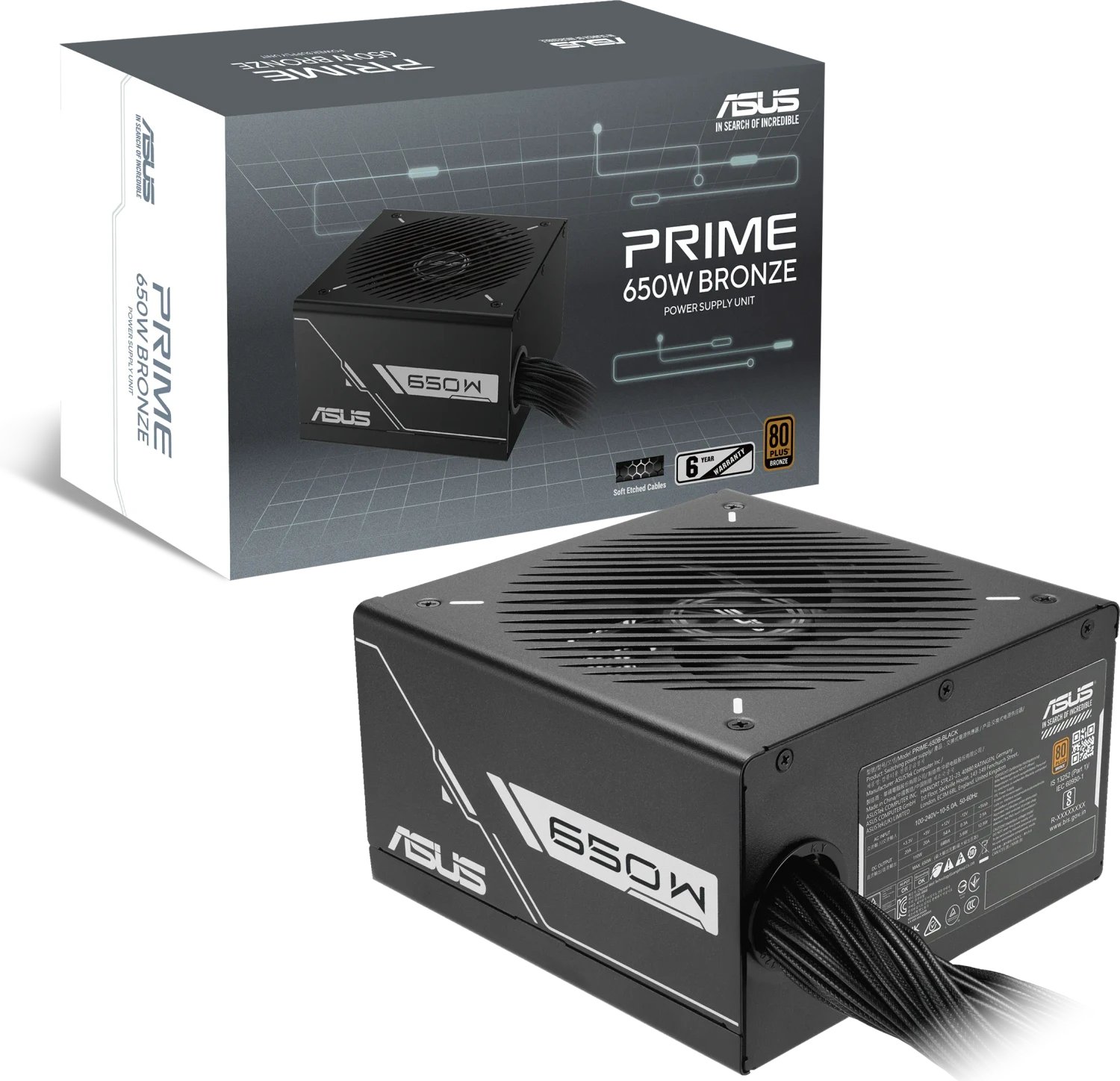 Asus PRIME Bronze 650B ürün görseli 2
