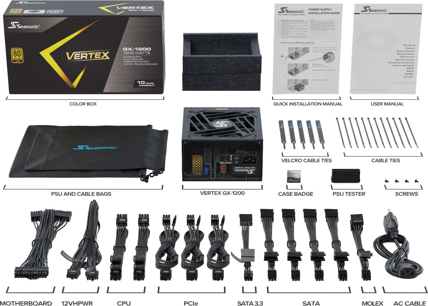 Seasonic Vertex GX-1200 ürün görseli 2