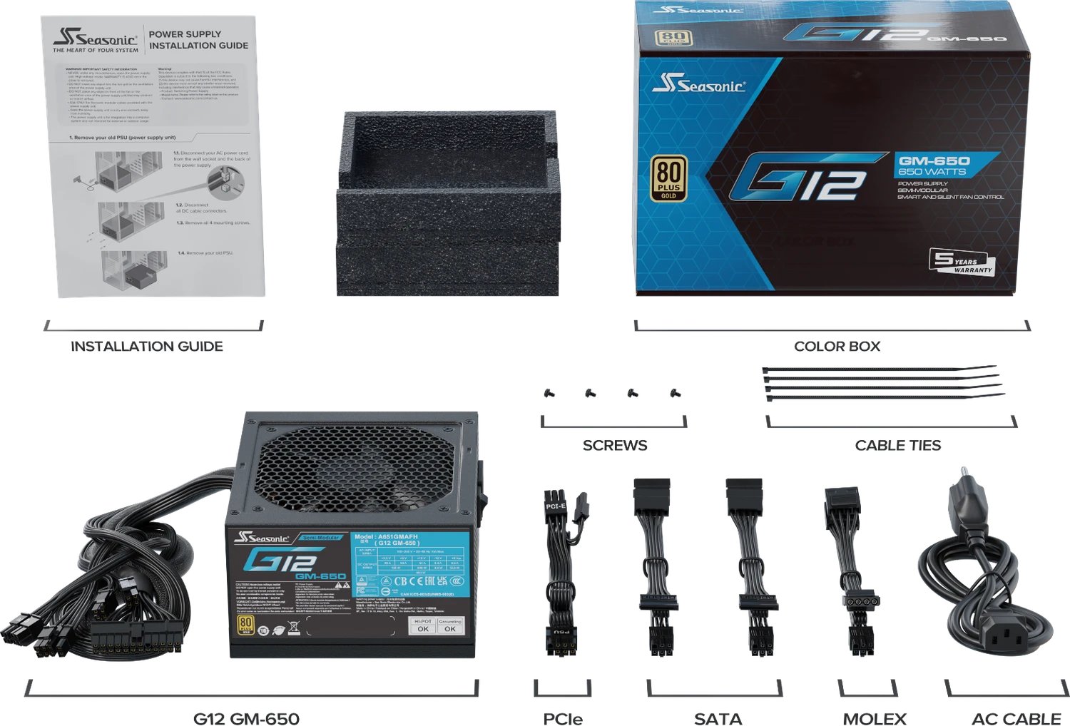 Seasonic G12 GM ürün görseli 2