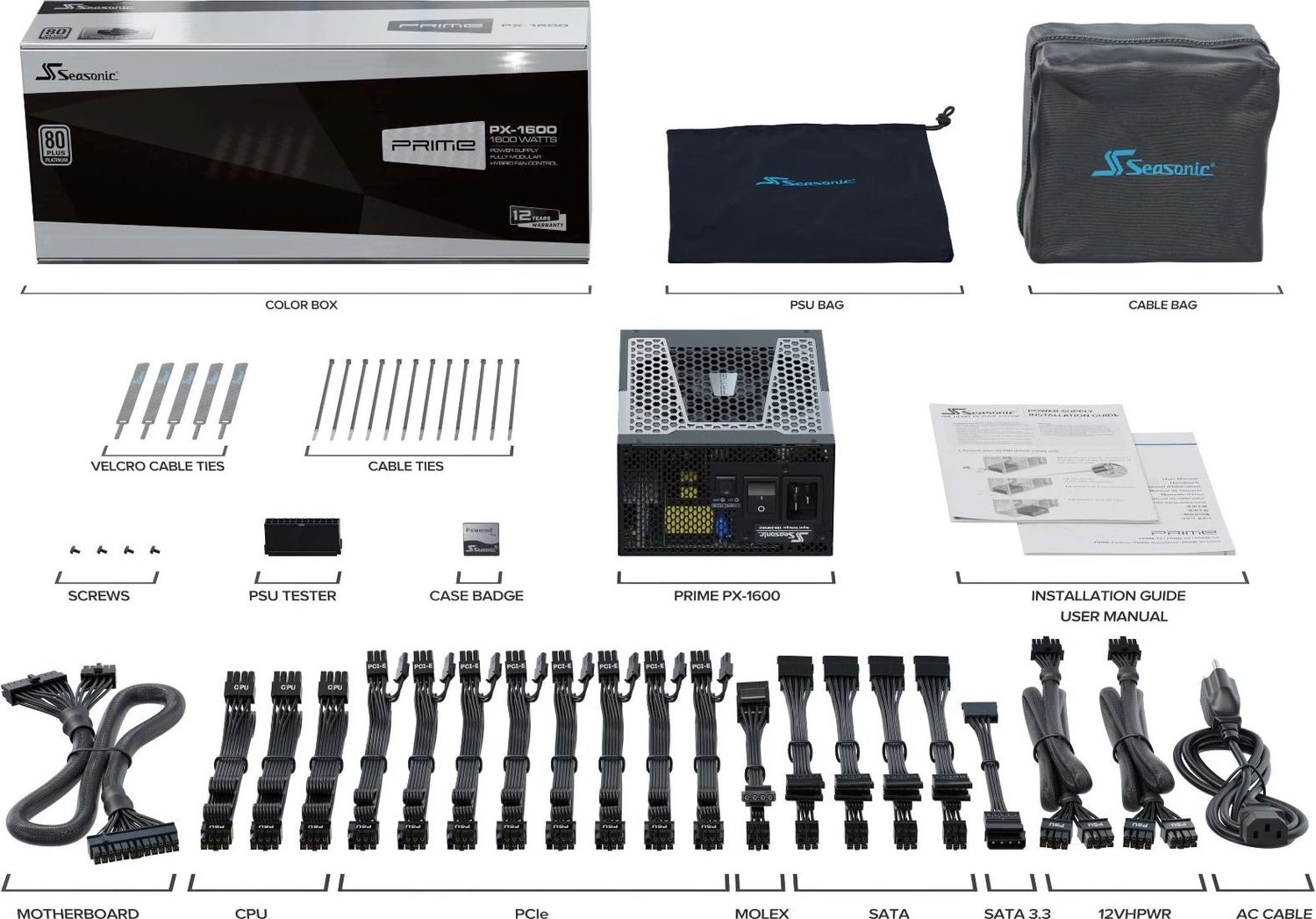 Seasonic Prime PX-1600 ürün görseli 2