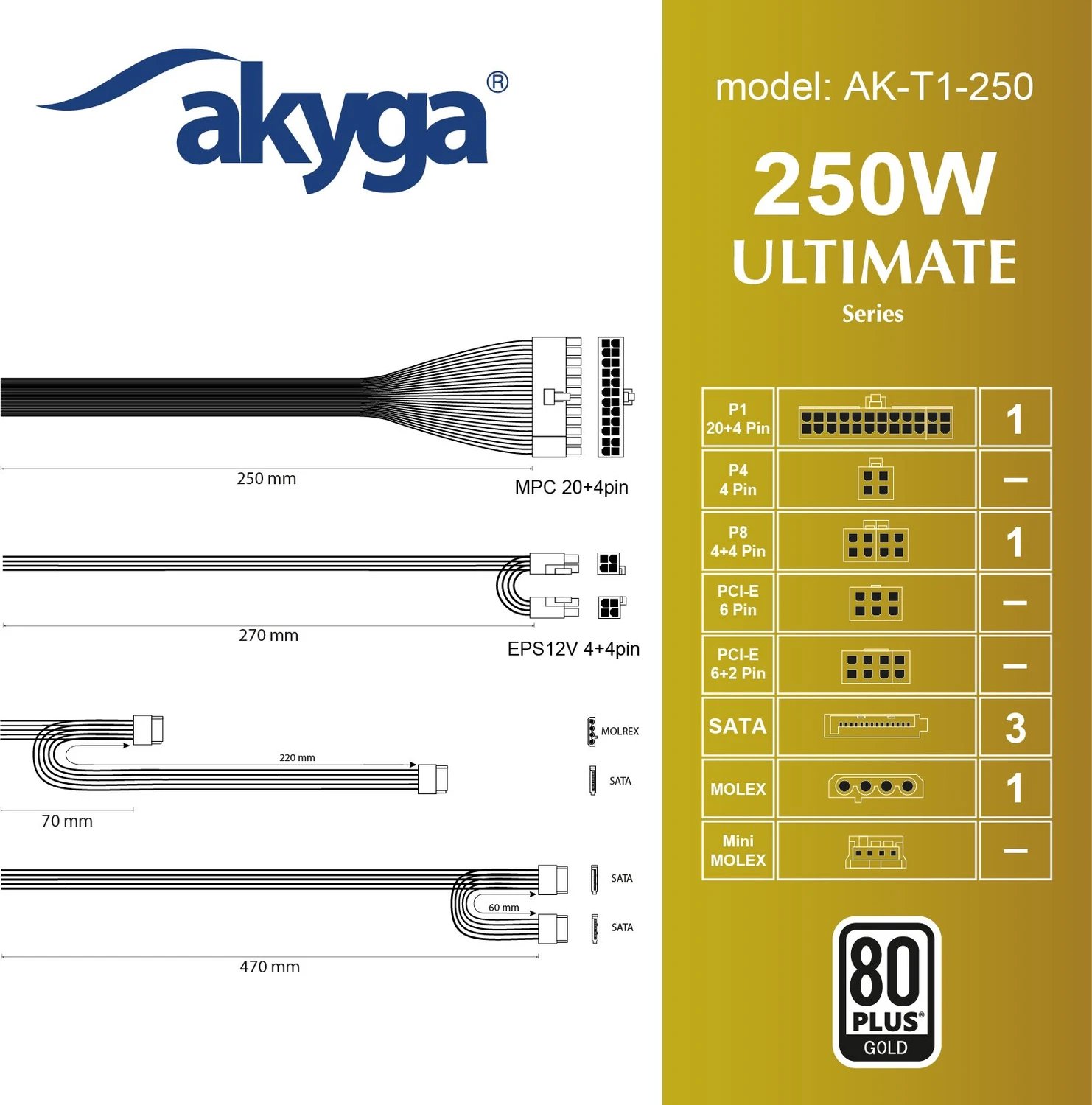 Akyga Ultimate Series AK-T1-250 product image 2