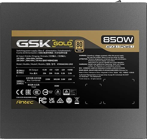 Antec GSK V2 Gold 850 product image 2