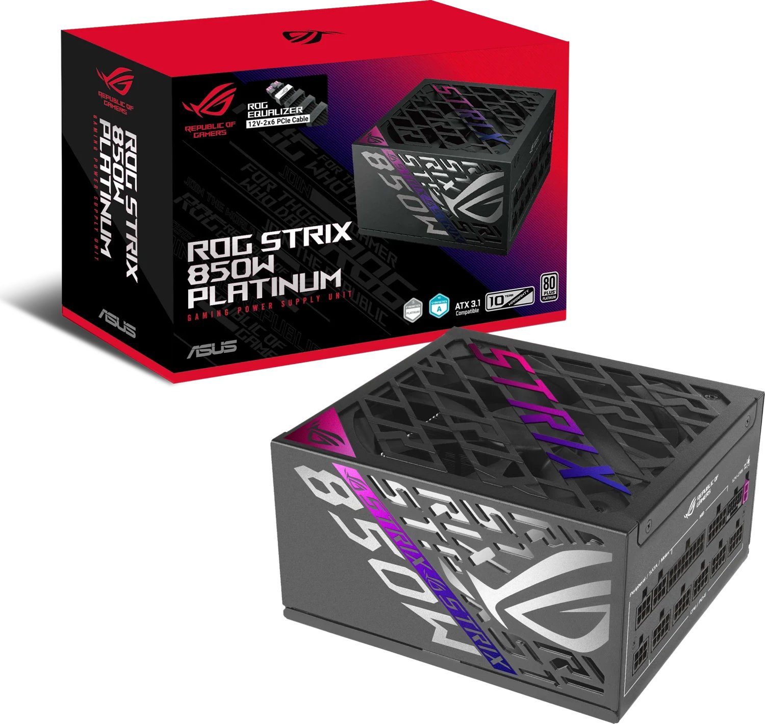 Asus ROG STRIX 850P Platinum ROG Equalizer product image