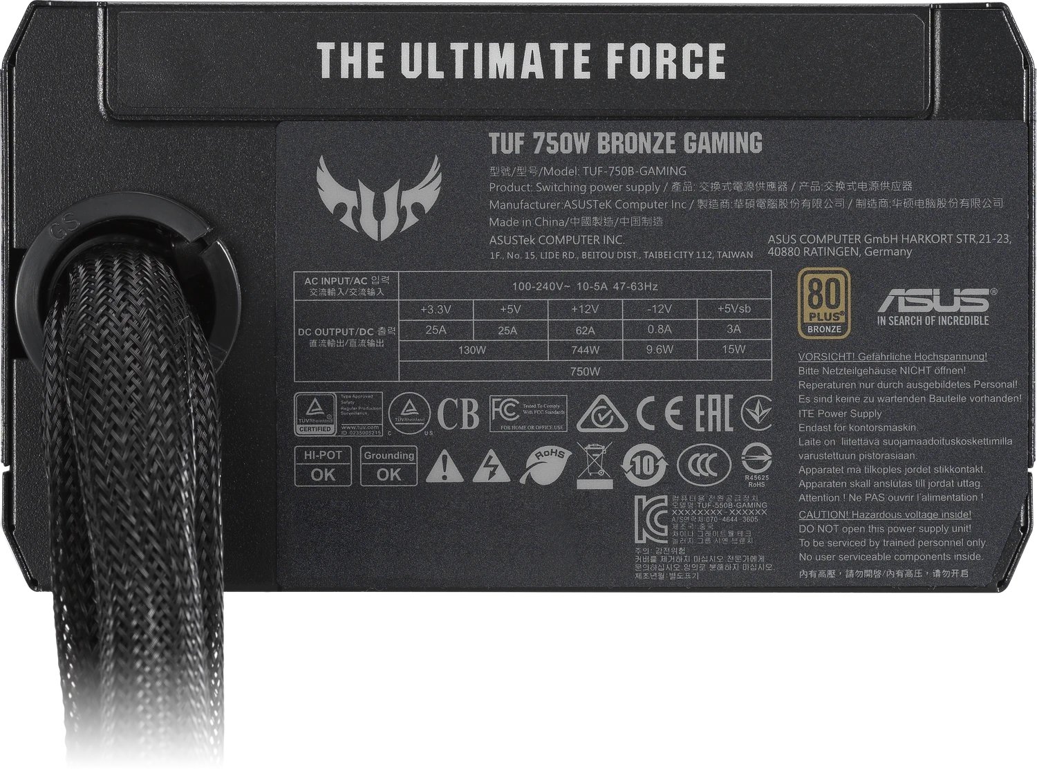 Asus TUF Gaming Bronze 750B product image 2