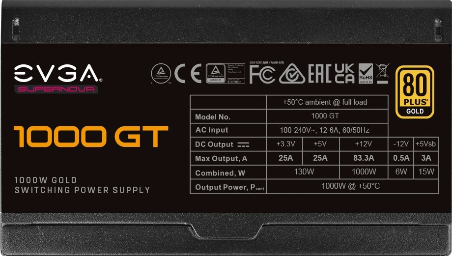 EVGA SuperNOVA GT 1000 ürün görseli 3