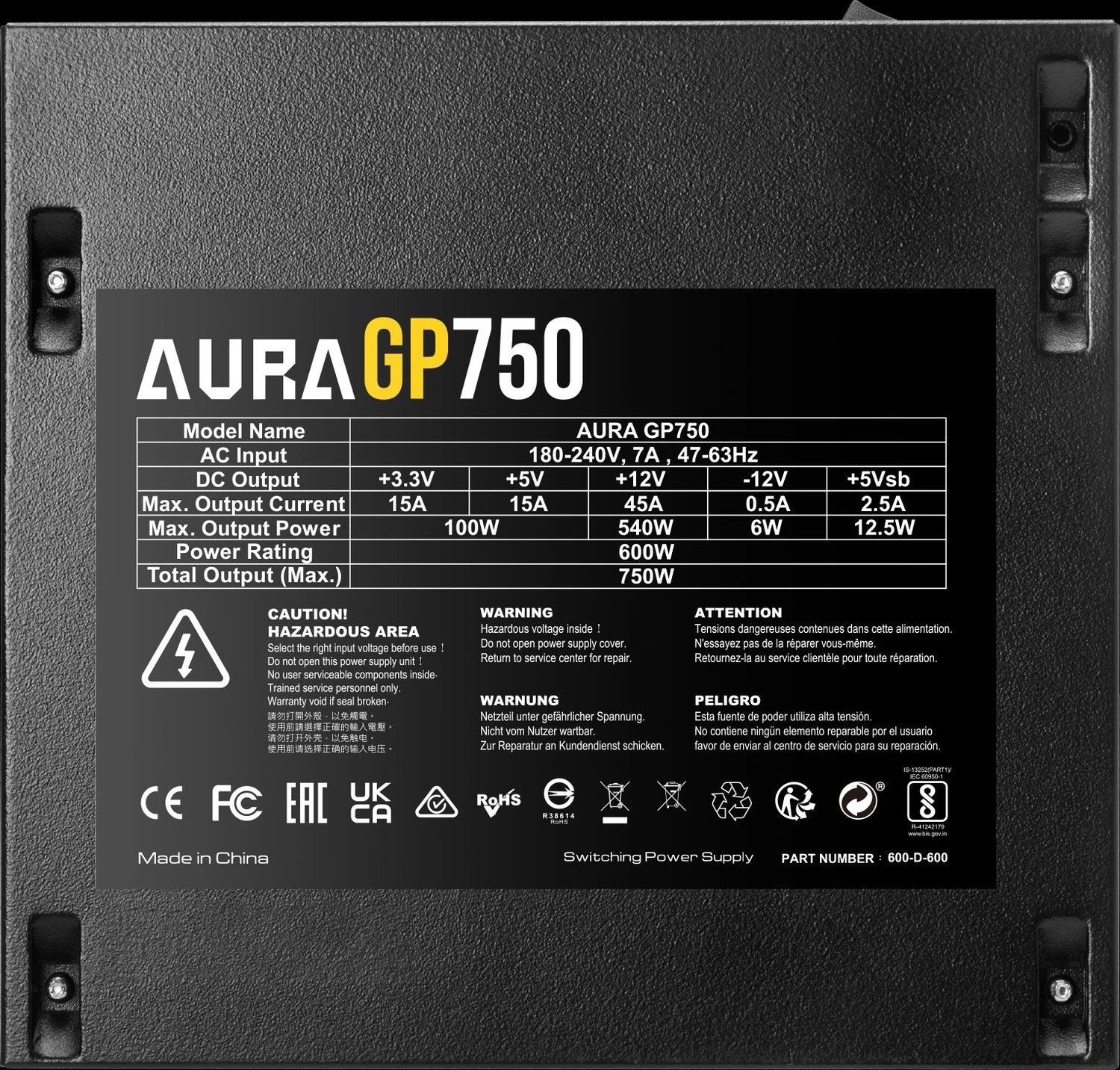 Gamdias Aura GP750 product image 2