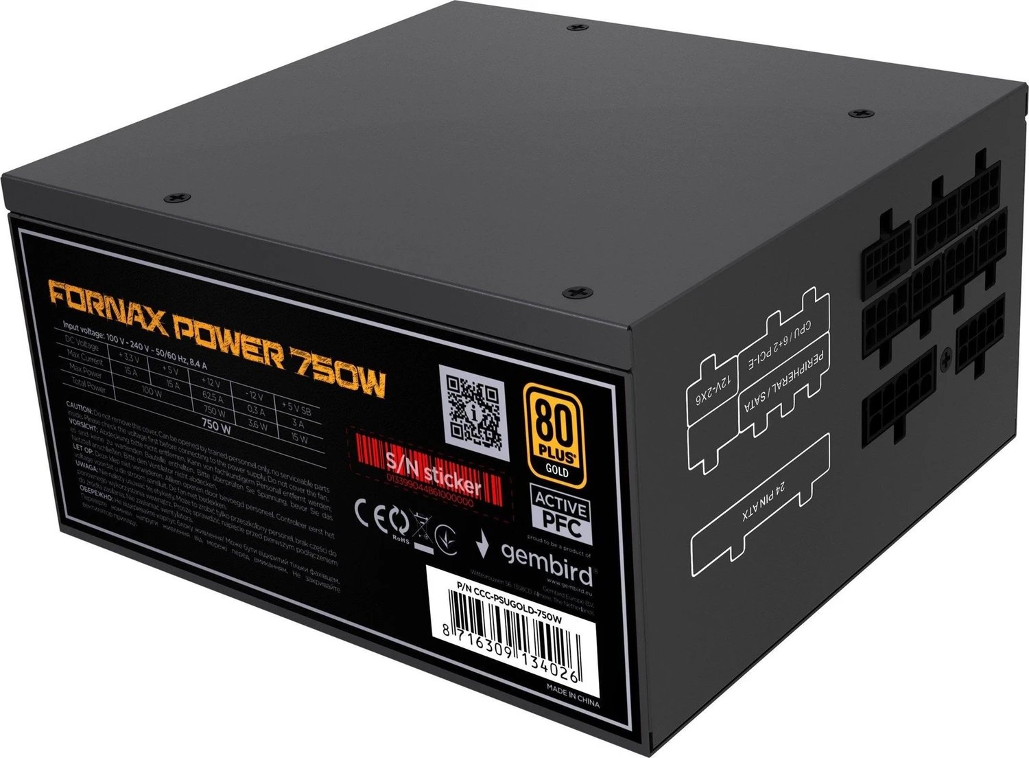 Gembird Fornax Power Gold product image
