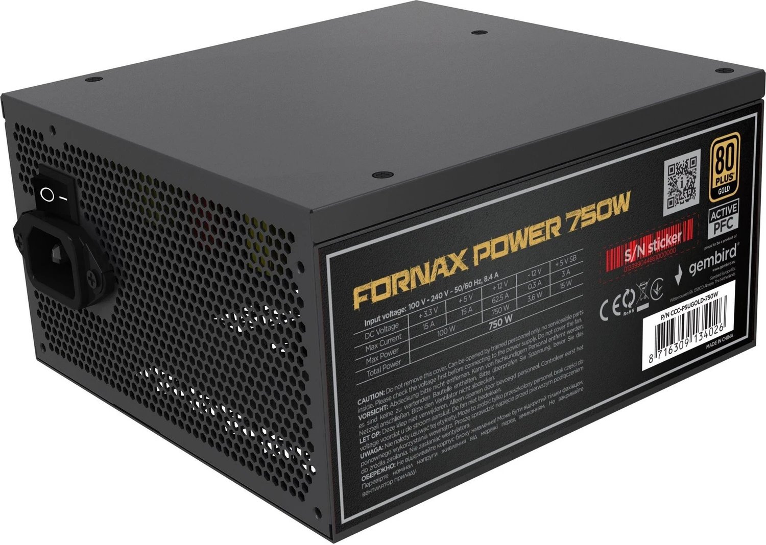 Gembird Fornax Power Gold product image 3