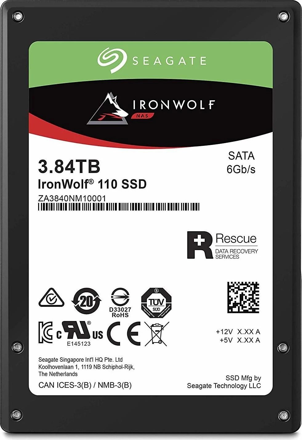 Seagate IronWolf 110 NAS SSD +Rescue 3.84TB ürün görseli