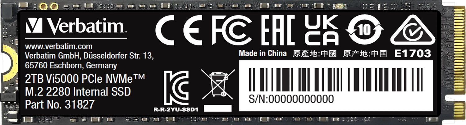 Verbatim Vi5000 PCIe NVMe SSD 2TB product image