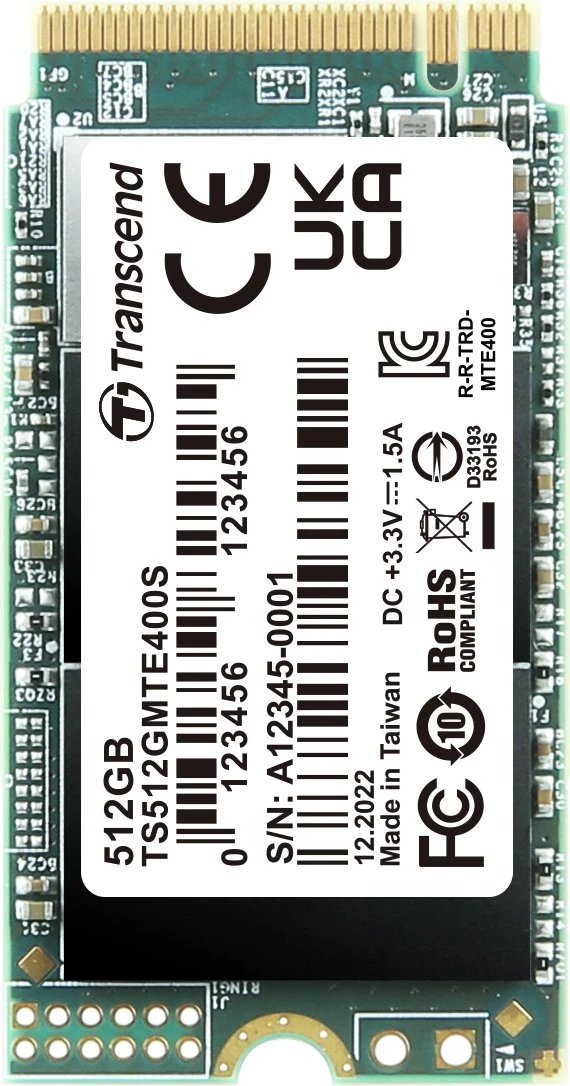 Transcend MTE400S SSD 512GB ürün görseli
