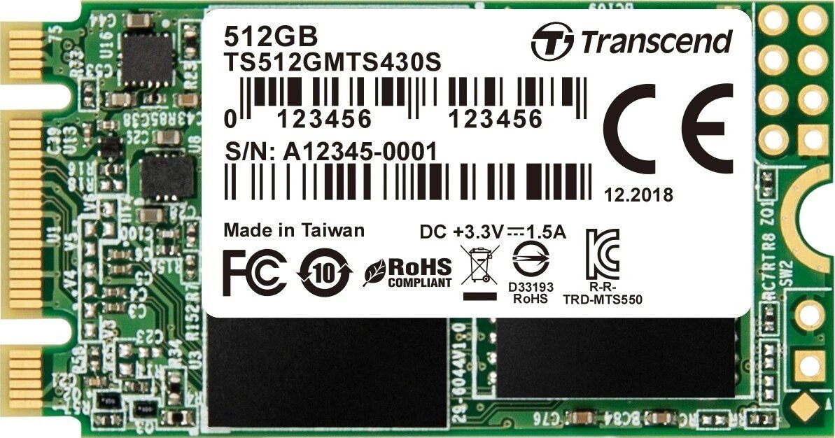 Transcend MTS430S SSD 512GB product image