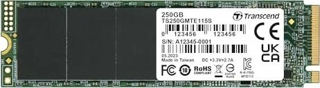 Transcend MTE115S SSD 250GB ürün görseli