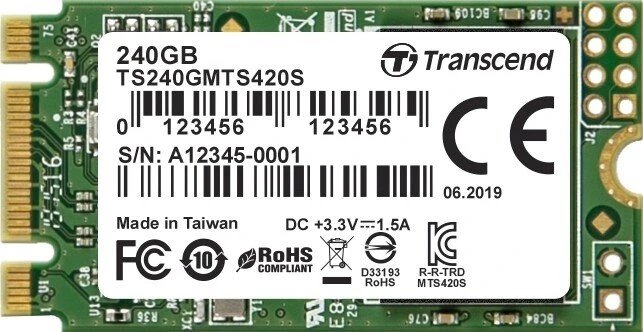 Transcend MTS420S SSD 240GB product image