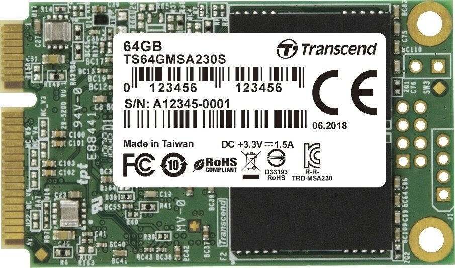 Transcend MSA230S 64GB ürün görseli