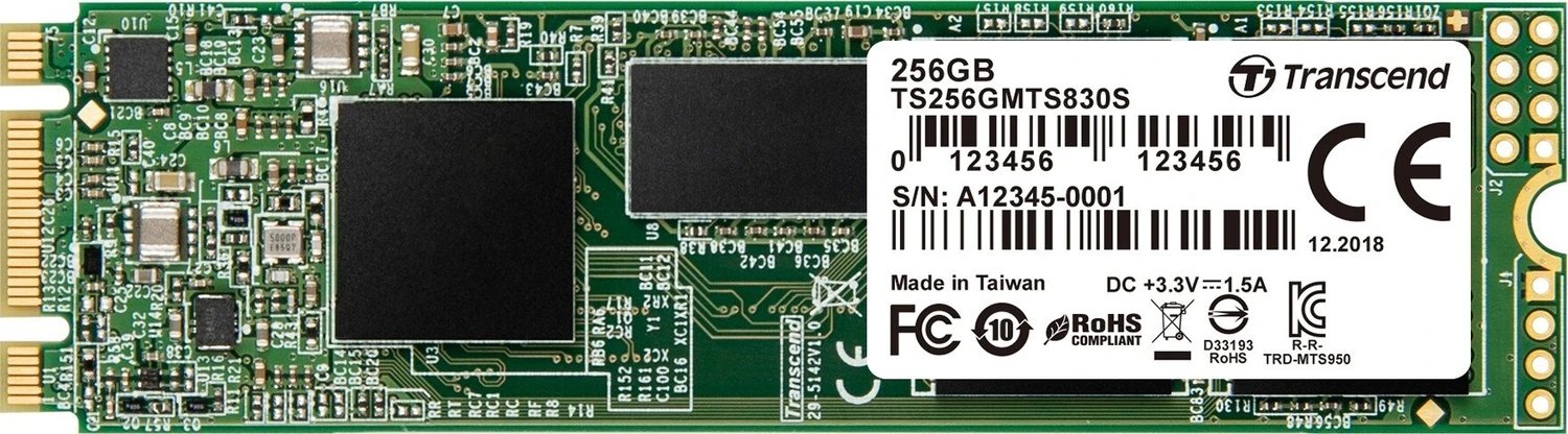 Transcend MTS830S SSD 256GB product image