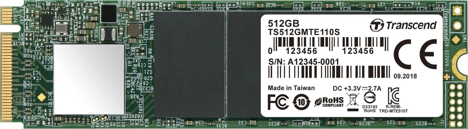 Transcend MTE110S SSD 512GB ürün görseli