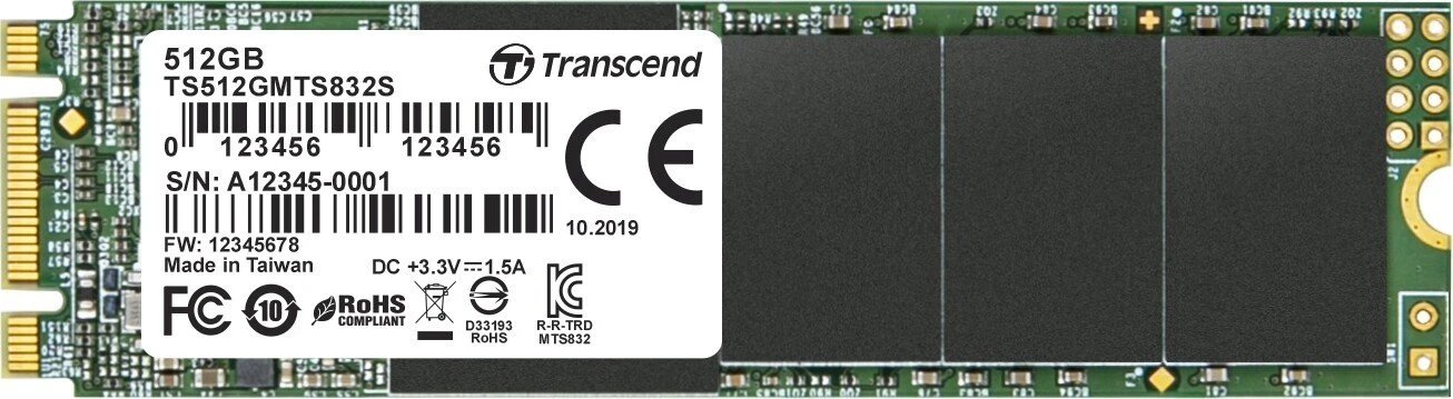 Transcend MTS832S SSD 512GB product image