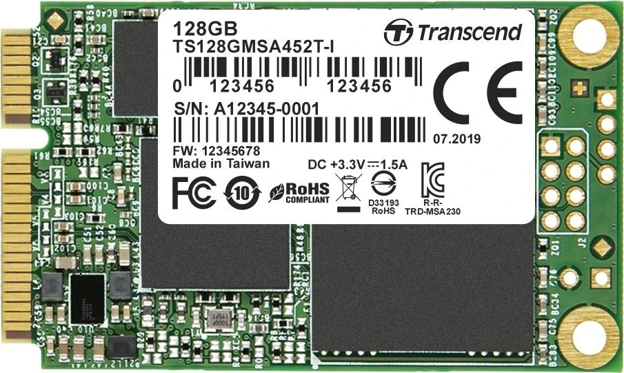 Transcend Industrial MSA452T-I SSD 128GB product image
