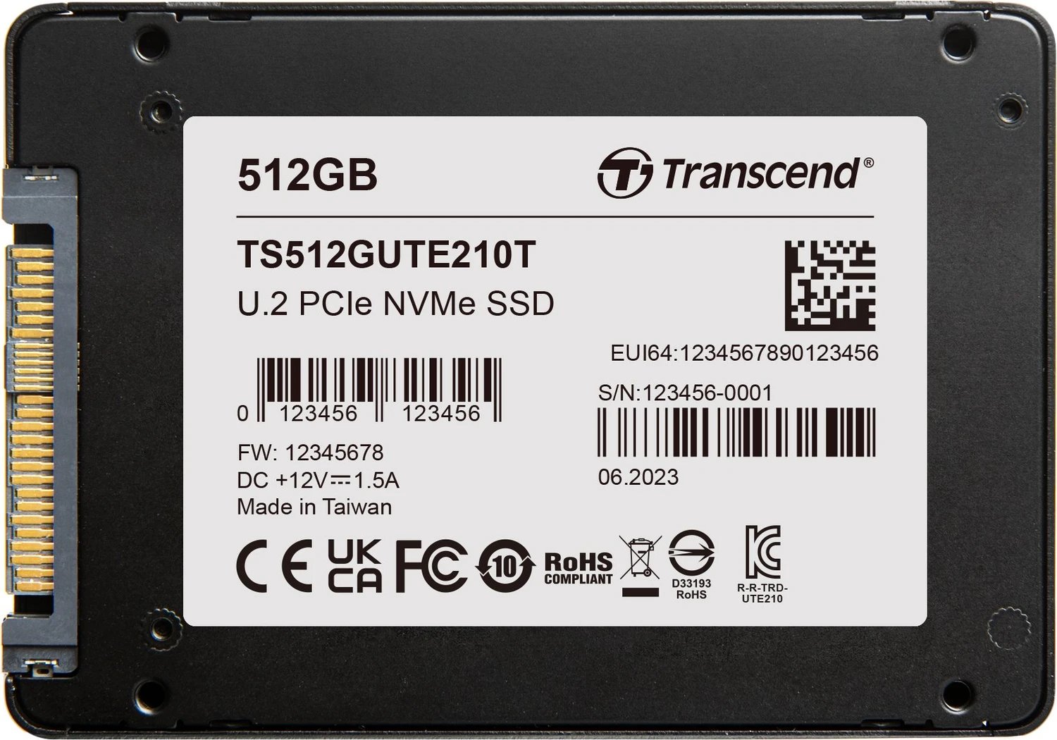 Transcend UTE210T 512GB ürün görseli